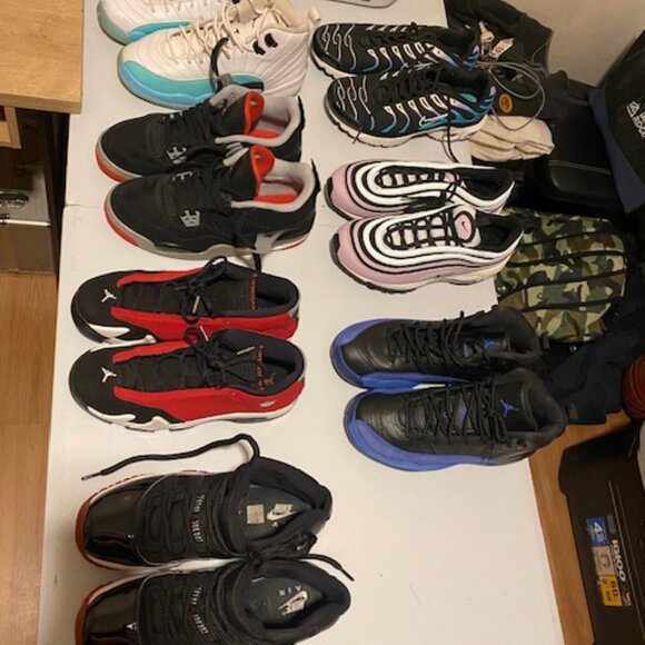 Jordan 12 Retro 6Y Black & Royal Blue - Picture 1 of 8